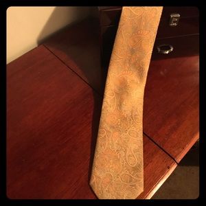 Luxury Canadian Forsyth Designer Gold Paisley Tie